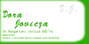 dora jovicza business card